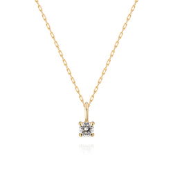 0,06 Karat Pırlanta Tektaş Kolye - PR01553 - 2