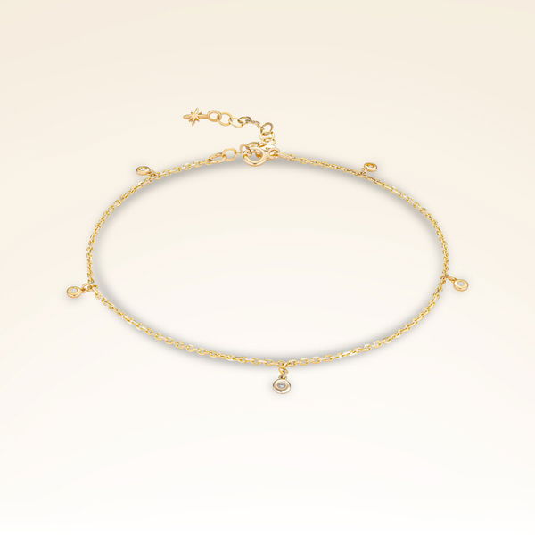 0,05 Karat Pırlanta Tohum Halhal - Pare Pırlanta