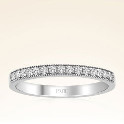 0,18 Karat Pırlanta Yarımtur Yüzük - PR01304 - 1
