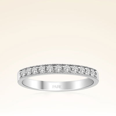0,24 Karat Pırlanta Yarımtur Yüzük - Pare Pırlanta