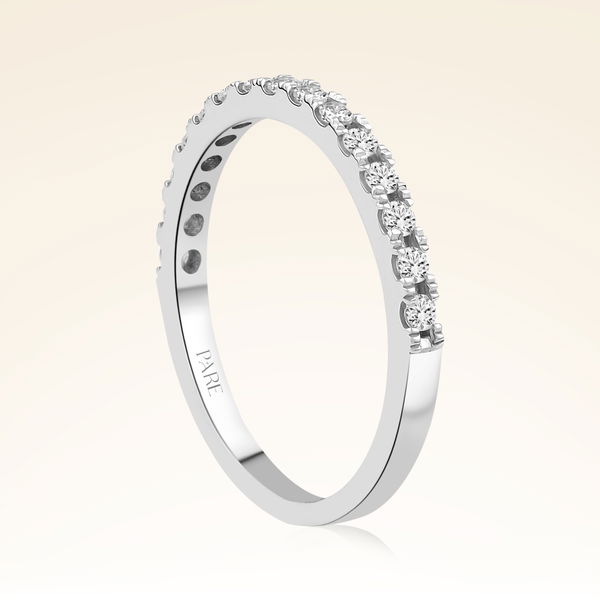 0,27 Karat Pırlanta Yarımtur Yüzük - Pare Pırlanta