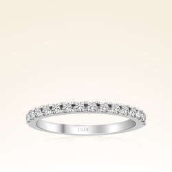 0,27 Karat Pırlanta Yarımtur Yüzük - 1