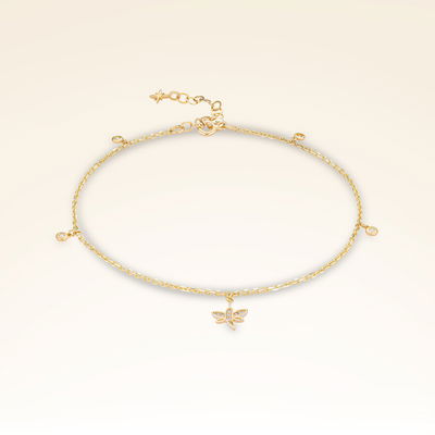 0,07 Karat Pırlanta Yusufçuk Halhal - Pare Pırlanta