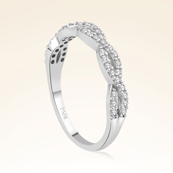 0,25 Karat Pırlantalı Sonsuzluk Yüzük - Pare Pırlanta