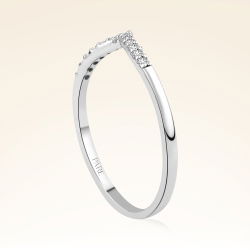 0,10 Karat Pırlantalı V Eklem Yüzük - PR01295 - 2