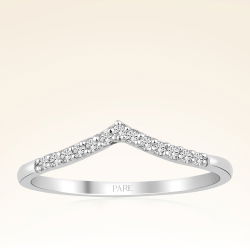 0,10 Karat Pırlantalı V Eklem Yüzük - PR01295 - 1