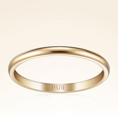 Sade İnce Düz 2 mm Erkek Alyans - Pare Pırlanta