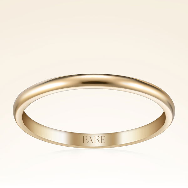 Sade İnce Düz 2 mm Erkek Alyans - Pare Pırlanta