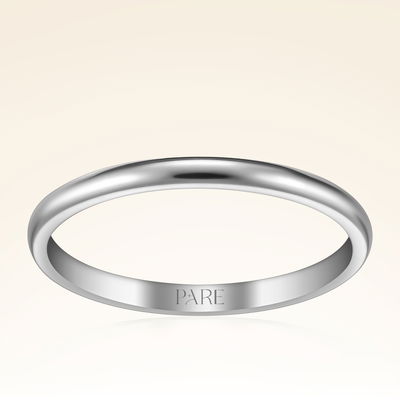 Sade İnce Düz 2 mm Erkek Alyans - Pare Pırlanta