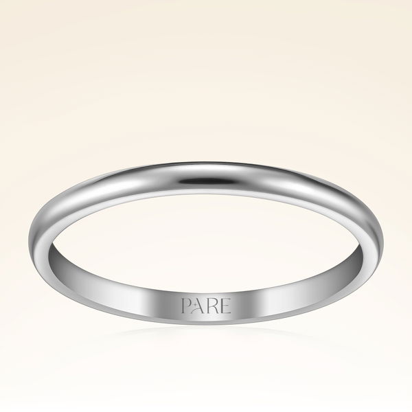 Sade İnce Düz 2 mm Erkek Alyans - Pare Pırlanta