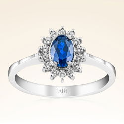 0,80 Karat Safir Pırlanta Yüzük - PR00737 - 1
