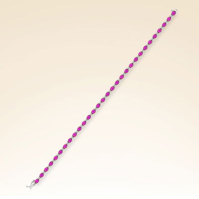 7,50 Karat Yakut Suyolu Pırlanta Bileklik - Pare Pırlanta