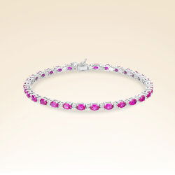 7,50 Karat Yakut Suyolu Pırlanta Bileklik - 1