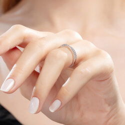 0,34 Karat Tasarım Pırlanta Yüzük - 4