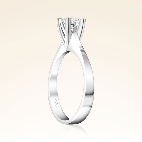 G Renk 0,50 Karat HRD Sertifikalı Tektaş Kalp Pırlanta Yüzük - Pare Pırlanta