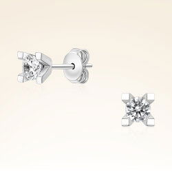 0,60 Karat Tektaş Pırlanta Küpe - 1