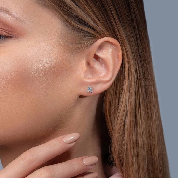 0,60 Karat Tektaş Pırlanta Küpe - Pare Pırlanta