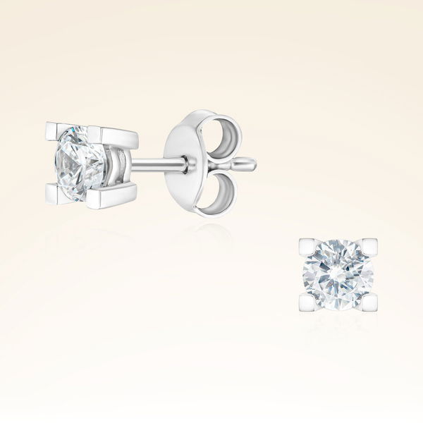 0,60 Karat Tektaş Pırlanta Küpe - Pare Pırlanta