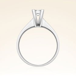 D Renk 0,30 Karat HRD Sertifikalı Tektaş Pırlanta Yüzük - 3