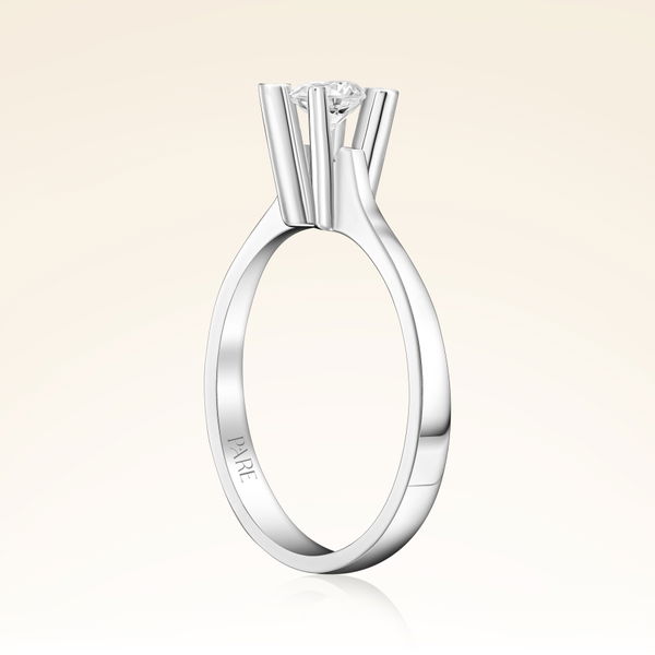 D Renk 0,40 Karat HRD Sertifikalı Tektaş Pırlanta Yüzük - Pare Pırlanta