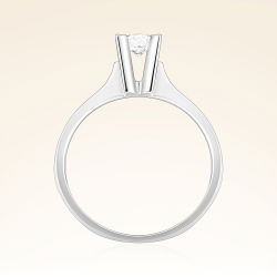 G Renk 0,40 Karat HRD Sertifikalı Tektaş Pırlanta Yüzük - 3