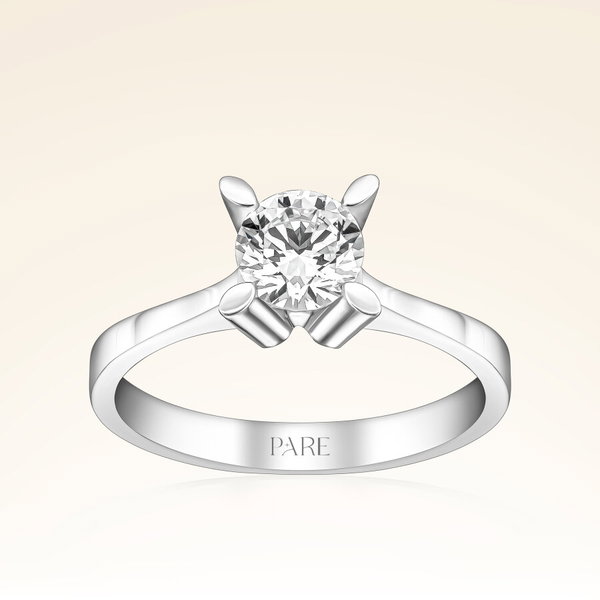 E Renk 0,70 Karat HRD Sertifikalı Tektaş Pırlanta Yüzük - Pare Pırlanta