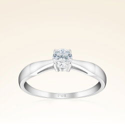 D Renk 0,30 Karat HRD Sertifikalı Tektaş Pırlanta Yüzük - 1