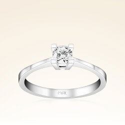 D Renk 0,30 Karat HRD Sertifikalı Tektaş Pırlanta Yüzük - 1