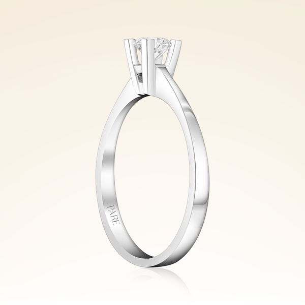 D Renk 0,30 Karat HRD Sertifikalı Tektaş Pırlanta Yüzük - Pare Pırlanta