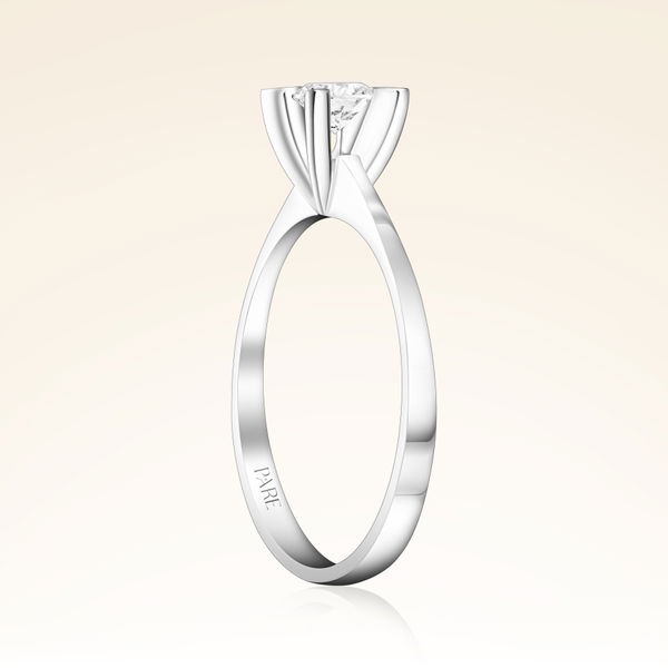 D Renk 0,30 Karat HRD Sertifikalı Tektaş Pırlanta Yüzük - Pare Pırlanta