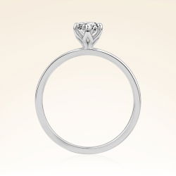 G Renk 0,40 Karat HRD Sertifikalı Tektaş Pırlanta Yüzük - 3