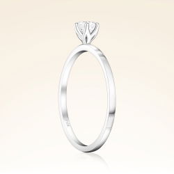 D Renk 0,30 Karat HRD Sertifikalı Tektaş Pırlanta Yüzük - 2