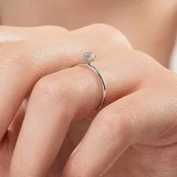 D Renk 0,30 Karat HRD Sertifikalı Tektaş Pırlanta Yüzük - 7