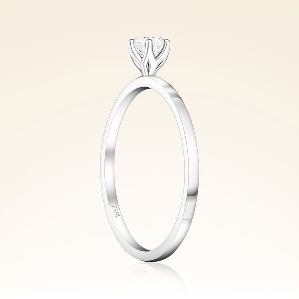 D Renk 0,30 Karat HRD Sertifikalı Tektaş Pırlanta Yüzük - Pare Pırlanta