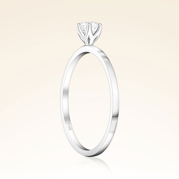 E Renk 0,30 Karat HRD Sertifikalı Tektaş Pırlanta Yüzük - Pare Pırlanta