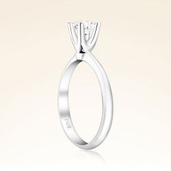 D Renk 0,50 Karat HRD Sertifikalı Tektaş Pırlanta Yüzük - 2