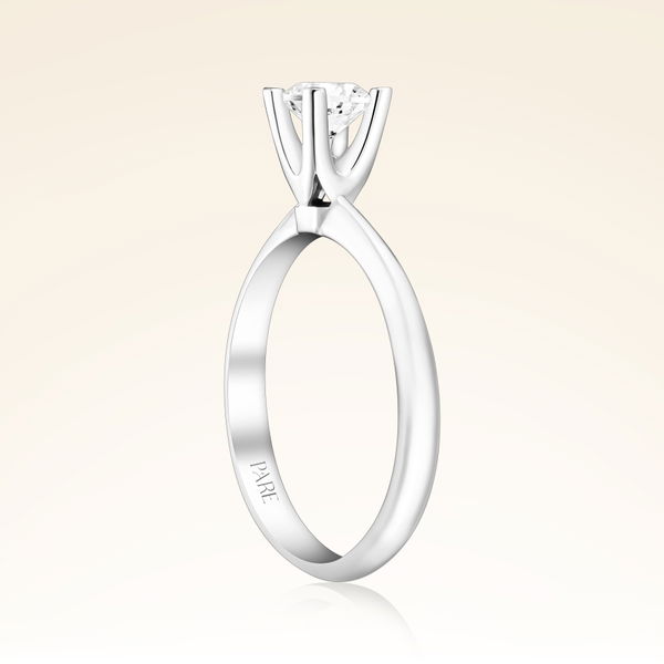 G Renk 0,50 Karat HRD Sertifikalı Tektaş Pırlanta Yüzük - Pare Pırlanta