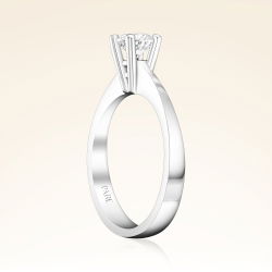 D Renk 0,50 Karat HRD Sertifikalı Tektaş Pırlanta Yüzük - 2