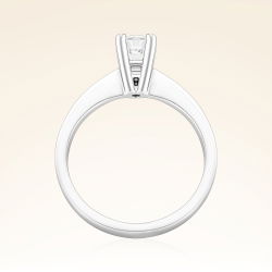 G Renk 0,50 Karat HRD Sertifikalı Tektaş Pırlanta Yüzük - 3