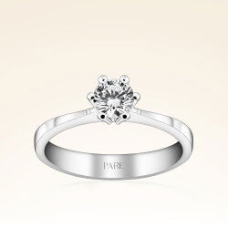 G Renk 0,40 Karat HRD Sertifikalı Tektaş Pırlanta Yüzük - 1