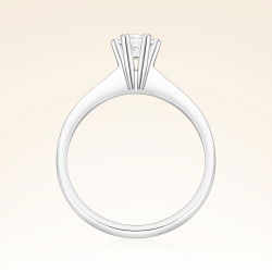 G Renk 0,40 Karat HRD Sertifikalı Tektaş Pırlanta Yüzük - 3