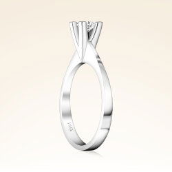 E Renk 0,30 Karat HRD Sertifikalı Tektaş Pırlanta Yüzük - 2