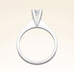 E Renk 0,30 Karat HRD Sertifikalı Tektaş Pırlanta Yüzük - 3