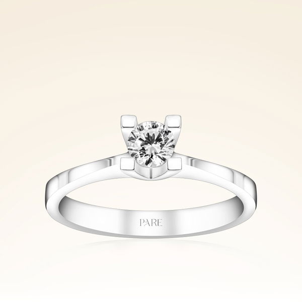 E Renk 0,30 Karat HRD Sertifikalı Tektaş Pırlanta Yüzük - Pare Pırlanta