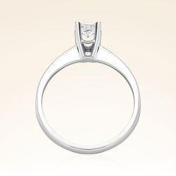 D Renk 0,30 Karat HRD Sertifikalı Tektaş Pırlanta Yüzük - 3