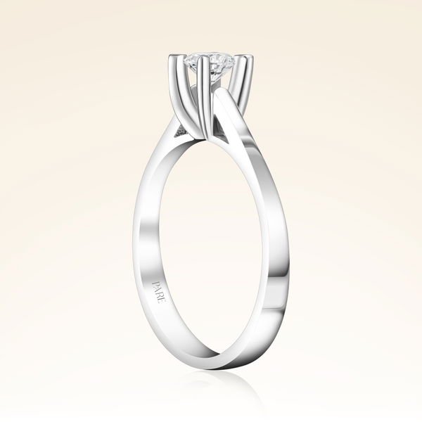 D Renk 0,30 Karat HRD Sertifikalı Tektaş Pırlanta Yüzük - Pare Pırlanta