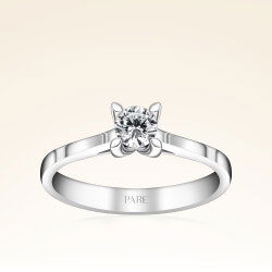 D Renk 0,30 Karat HRD Sertifikalı Tektaş Pırlanta Yüzük - 1