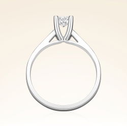 D Renk 0,30 Karat HRD Sertifikalı Tektaş Pırlanta Yüzük - 3