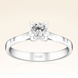 D Renk 0,30 Karat HRD Sertifikalı Tektaş Pırlanta Yüzük - 1