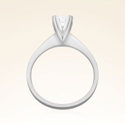 G Renk 0,40 Karat HRD Sertifikalı Tektaş Pırlanta Yüzük - 3